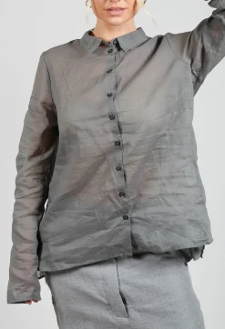 Rundholz Dip Shirts & Blouses^Sheer Shirt in Pencil Cloud Stiff