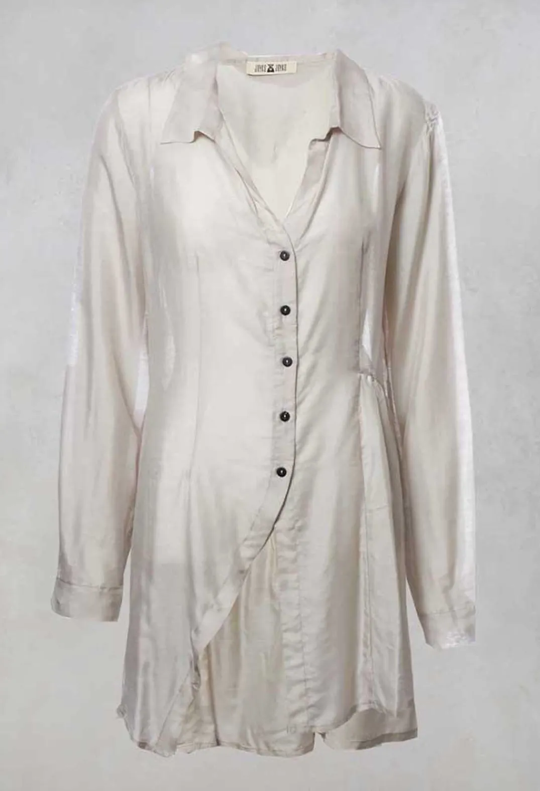 Jayko Shirts & Blouses^Sheer Shirt in White Clay