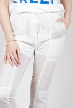 Rundholz Dip Trousers^Sheer Skinny Leg Trousers in Semi Bleach Paper