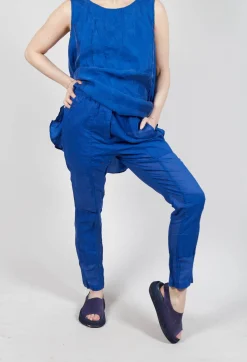 Rundholz Dip Trousers^Sheer Skinny Leg Trousers in Royal Paper
