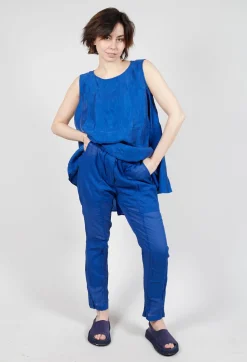Rundholz Dip Trousers^Sheer Skinny Leg Trousers in Royal Paper
