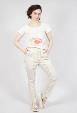Rundholz Dip Trousers^Sheer Skinny Leg Trousers in Greige Paper