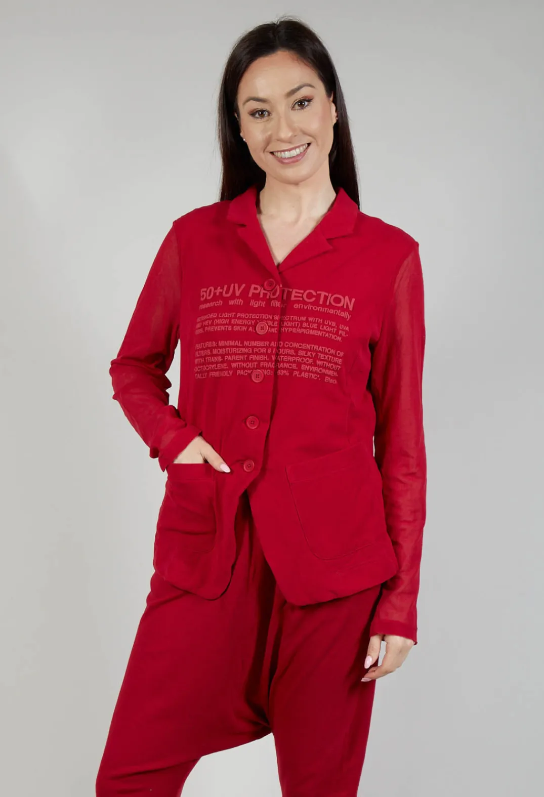 Rundholz Black Label Jackets^Sheer Sleeve Jacket in Chili Chili Print