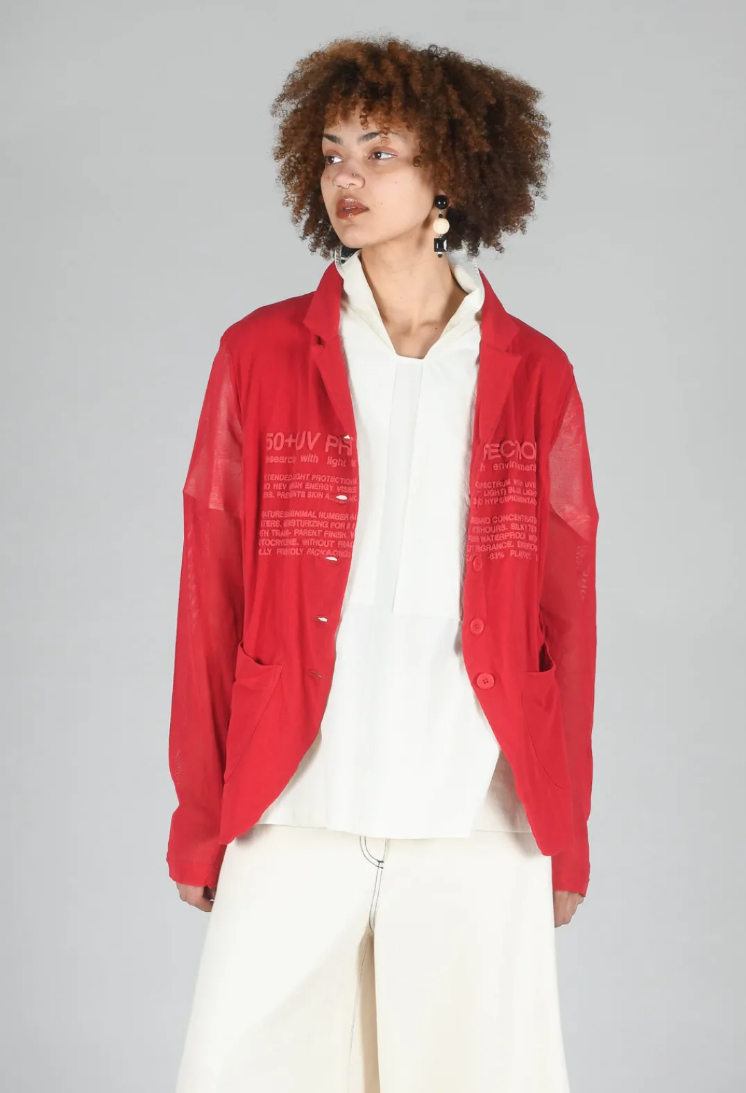 Rundholz Black Label Jackets^Sheer Sleeve Jacket in Chili Chili Print