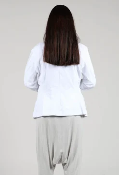 Rundholz Black Label Jackets^Sheer Sleeve Jacket in White White Print