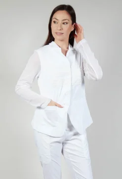 Rundholz Black Label Jackets^Sheer Sleeve Jacket in White White Print