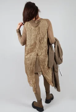 Rundholz Mainline Dresses^Sheer Sleeveless Dress in Camel Cloud