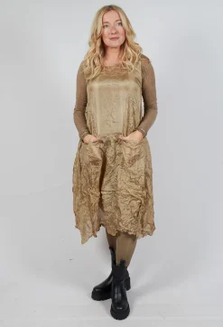 Rundholz Mainline Dresses^Sheer Sleeveless Dress in Camel Cloud
