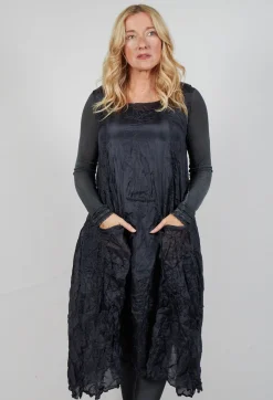 Rundholz Mainline Dresses^Sheer Sleeveless Dress in Slate Cloud