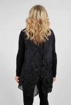 Rundholz Mainline Tops^Sheer Sleeveless Top in Black