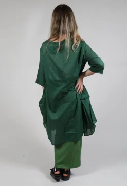 Bread and Butter Dresses^Sheer Smock Dress in Green