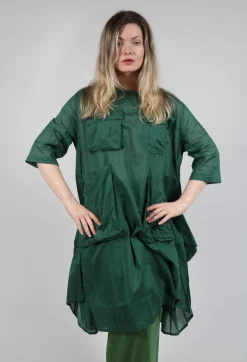 Bread and Butter Dresses^Sheer Smock Dress in Green
