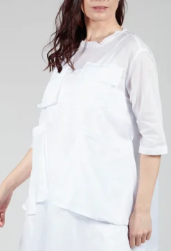 Bread and Butter Dresses^Sheer Smock Dress in White