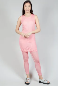 Rundholz Mainline Tops^Sheer Vest in Rose 50% Cloud