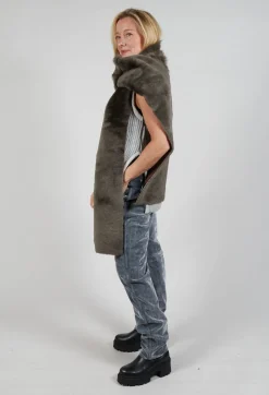 Dom Goor Scarves^Sherling Merino Toscana Scarf in Flint