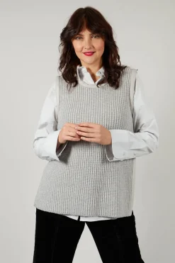 Annette Gortz Tops^Shi Knit Top in Fog
