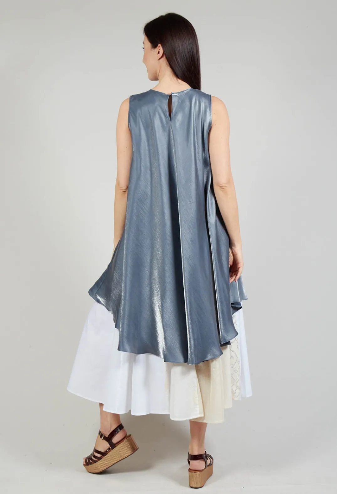 Sfizio Dresses^Shift Dress in Blue