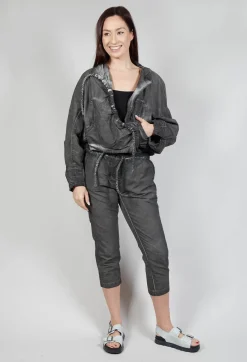 Rundholz Mainline Jackets^Shirred Jacket in Coal Cloud