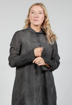 Rundholz Mainline Dresses^Shirt Dress in Coal Cloud