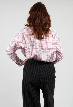 Hannoh Wessel Shirts & Blouses^Shirt Print Clarissa in Fucshia Checks