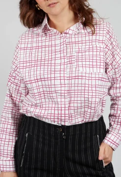Hannoh Wessel Shirts & Blouses^Shirt Print Clarissa in Fucshia Checks