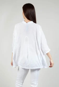 Rundholz Black Label Shirts & Blouses^Shirt with Cropped Sleeves in White
