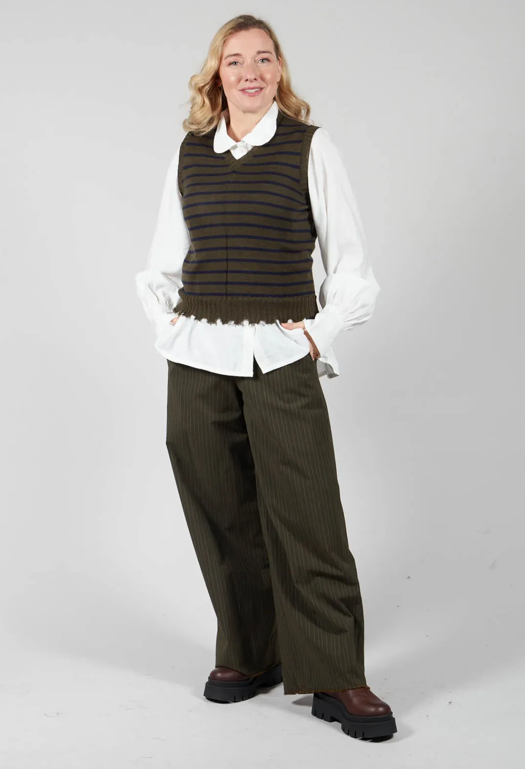 Les Filles d'Ailleurs Tops^Shirt with Gathered Cuffs in White