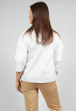 Malloni Shirts & Blouses^Shirt with Pleated Sleeves in Chianti Latte