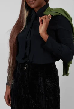 Mei Meij Shirts & Blouses^Shirt with Tie in Nero