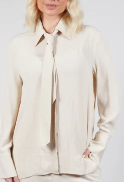 Mei Meij Shirts & Blouses^Shirt with Tie in Sandshell