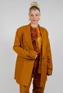 Masnada Coats^Short Coat in Tumeric