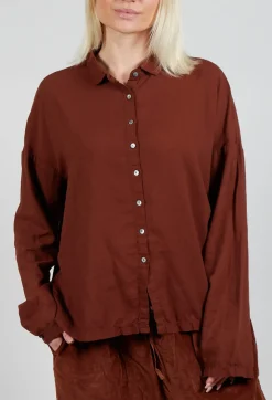 Album Di Famiglia Shirts & Blouses^Short Collar Shirt TBC in Rust