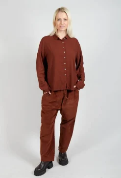 Album Di Famiglia Shirts & Blouses^Short Collar Shirt TBC in Rust