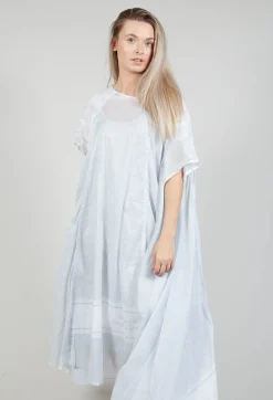 Rundholz Black Label Dresses^Short Sleeve Cotton Dress in Grey Print