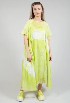 Rundholz Black Label Dresses^Short Sleeve Cotton Dress in Sun Print