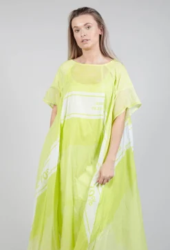 Rundholz Black Label Dresses^Short Sleeve Cotton Dress in Sun Print