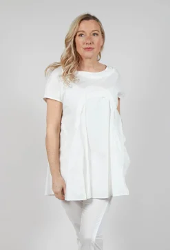Rundholz Mainline Tops^Short Sleeve Cotton T-Shirt in Starwhite