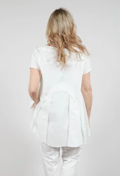 Rundholz Mainline Tops^Short Sleeve Cotton T-Shirt in Starwhite