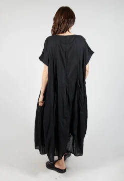Rundholz Black Label Dresses^Short Sleeve Dress with Balloon Hem in Black