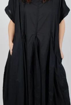 Rundholz Black Label Dresses^Short Sleeve Dress with Balloon Hem in Black