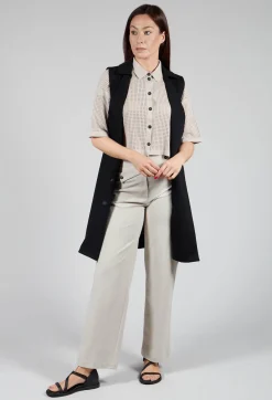 Sarah Pacini Tops^Short Sleeve Knitted Cardigan in Mastic