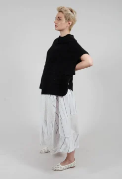 Moyuru Knitwear|Jumpers^Short Sleeve Knitted Jumper in Black