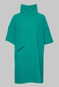 Xenia Design Jackets^Short Sleeved Loba Tunic In Turquoise Green
