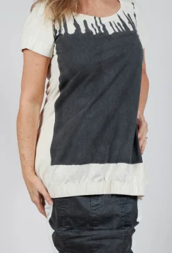 Rundholz Mainline Tops^Short T-Shirt in Black Paint