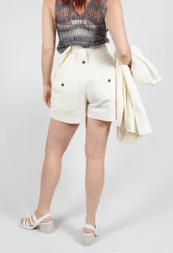Isabel Benenato Shorts^Shorts in Milk