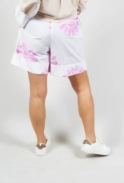 Beatrice B Shorts^Shorts with Pink Flower Print