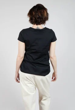 Rundholz Mainline Tops^Shortsleeve Top in Black Print