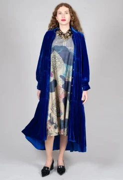 Bianco Levrin Coats^Shue Demisier in Blue Cobalt