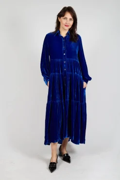 Bianco Levrin Coats^Shue Demisier in Blue Cobalt