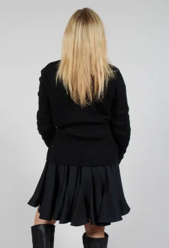 Mei Meij Jackets^Side Fasten Cardigan in Nero